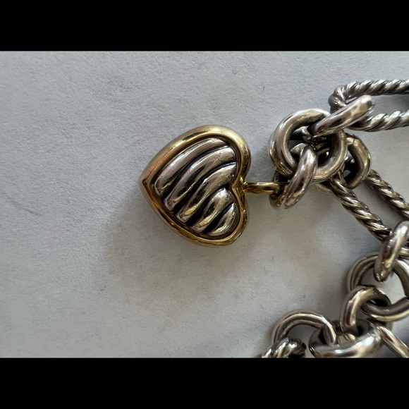 David Yurman 5 Heart Charm Bracelet - Picture 6 of 7